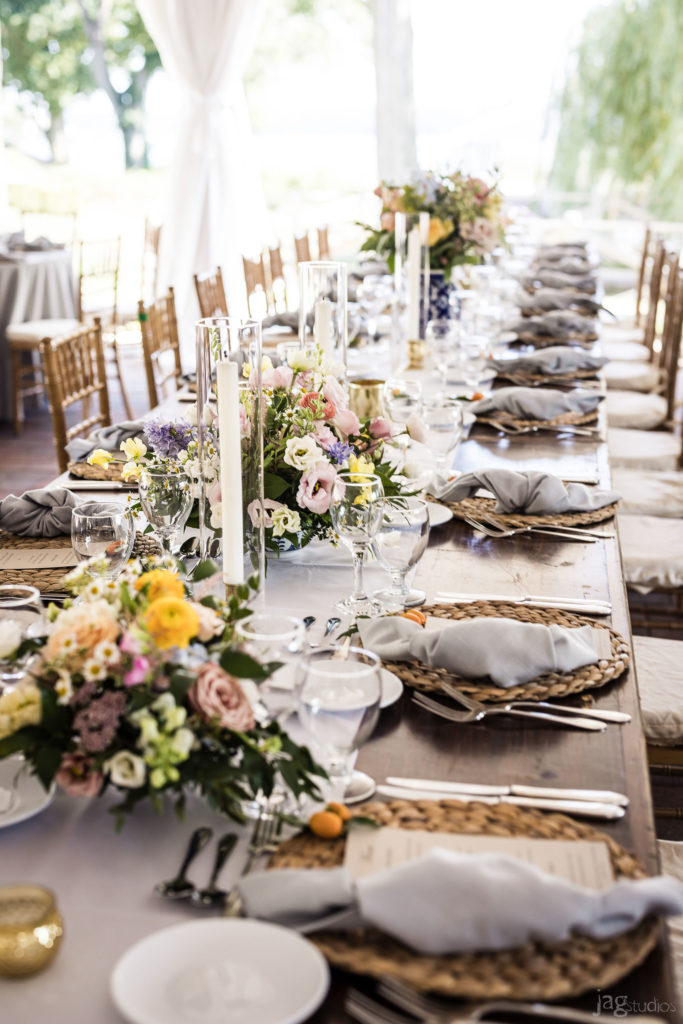 hiring a wedding planner allows for a designed tablescape